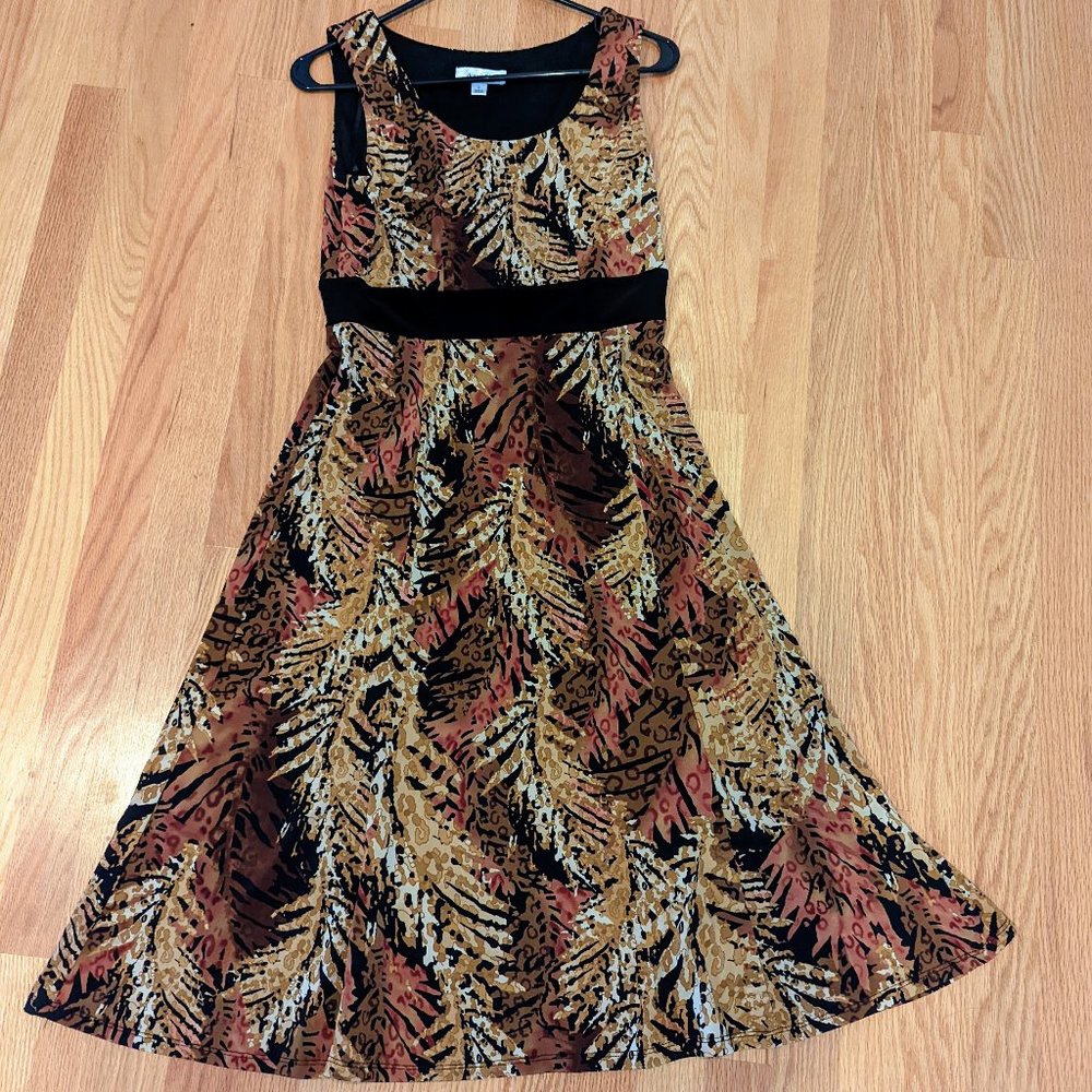 NWOT Dress Barn Brown Sleeveless Maxi Dress